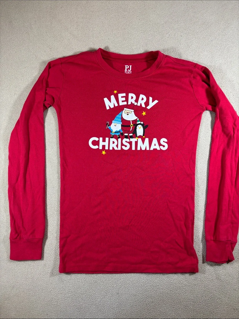 The Children's Place Red Merry Christmas Long Sleeve Tee